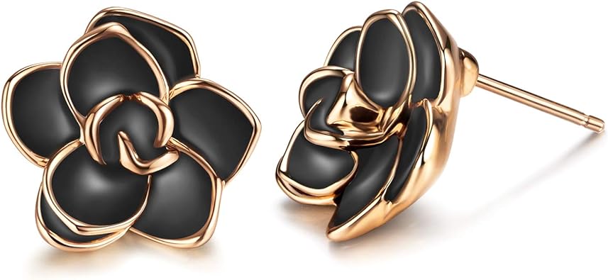 Black fashion earrings