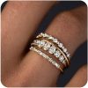 Three-layer fashion ring