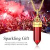 Classic red hexagon pendant